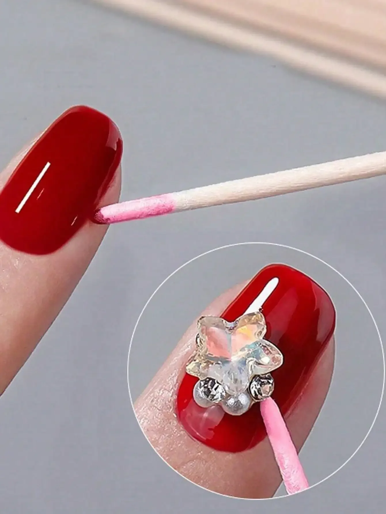 100 قطعة مسحات قطنية برأسين، لأدوات مكياج تجميل الحواجب الوشمية للمسح، مزيل الوشم لمسح طلاء الأظافر