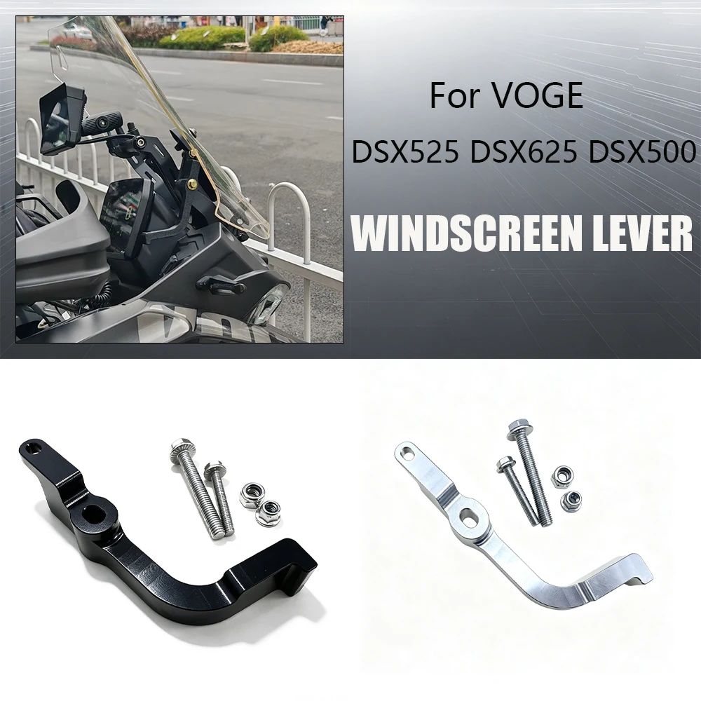 for VOGE DSX525 DSX625 DSX500 525DS Motorcycle Windscreen Raising/Lowering Lever One-Button Lift/Drop Aluminum Windscreen lever