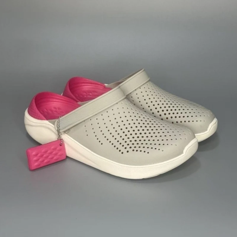 Men's lightweight beach hole shoes, summer versatile casual style EVA material, height-increasing shoes