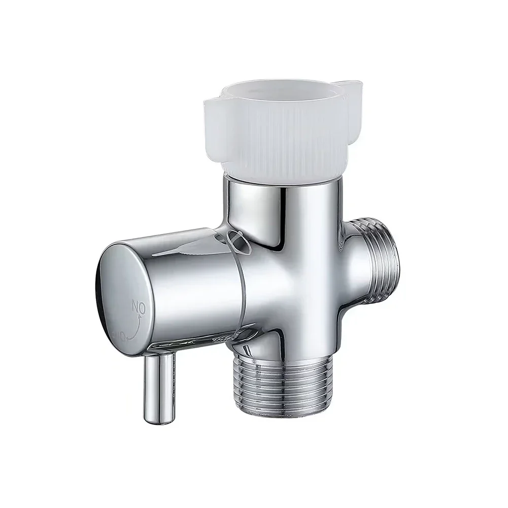 

Toilet Tank Water Flow Bidet T Adapter Metal Tee Connector Convenient Water Flowing Control Adapter Attachment