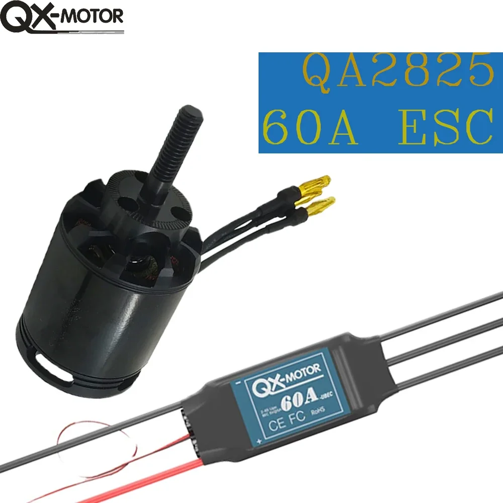 

QX-Motor QA2825 700KV 800KV 850KV Brushless Motor CW CCW With QX 60A ESC For Rc Quadcopter