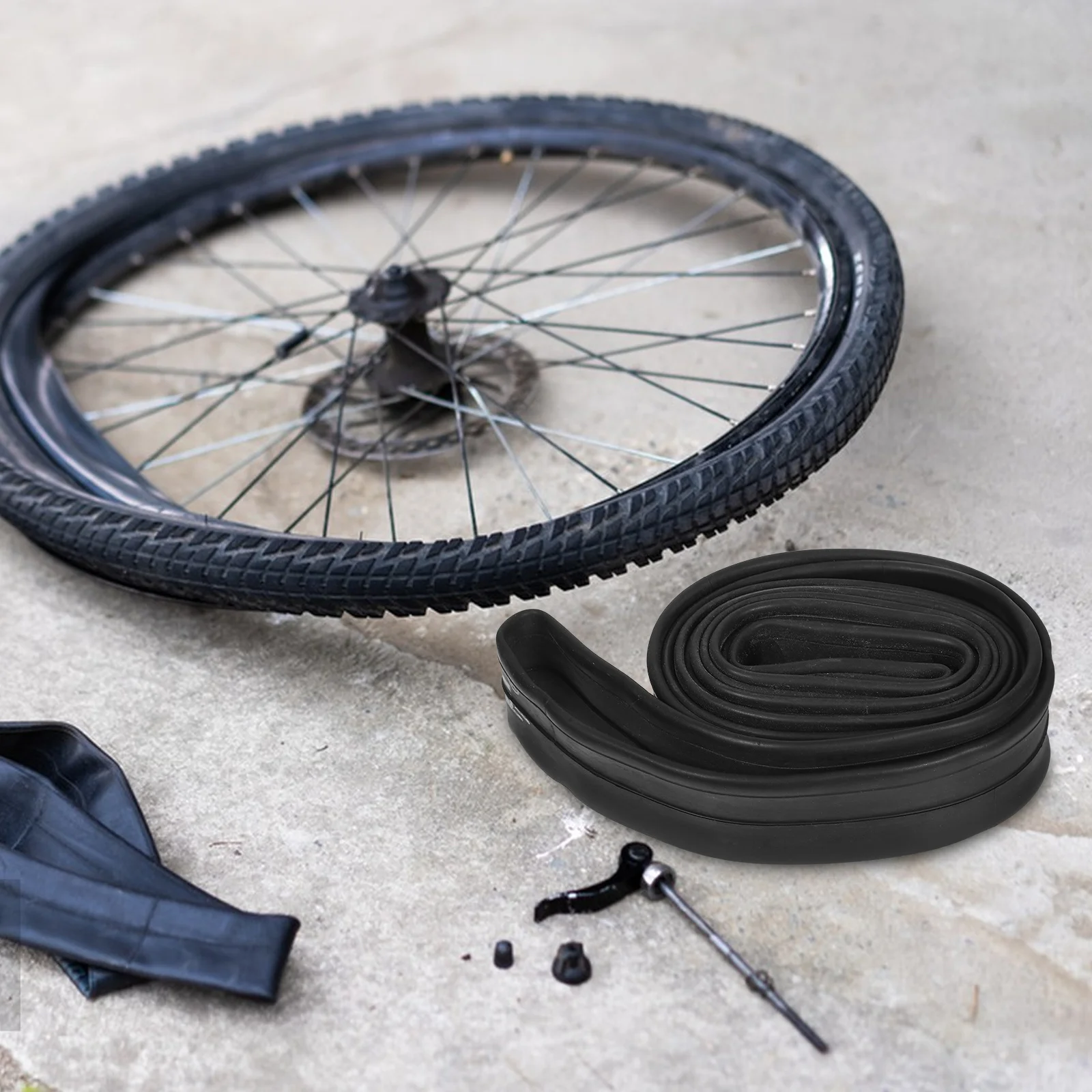 

2Pcs Bicycle Inner Tubes 700x35-43C Heavy Duty Bike Tube Replacement for Road Bicycles Comfortable Shock Absorption