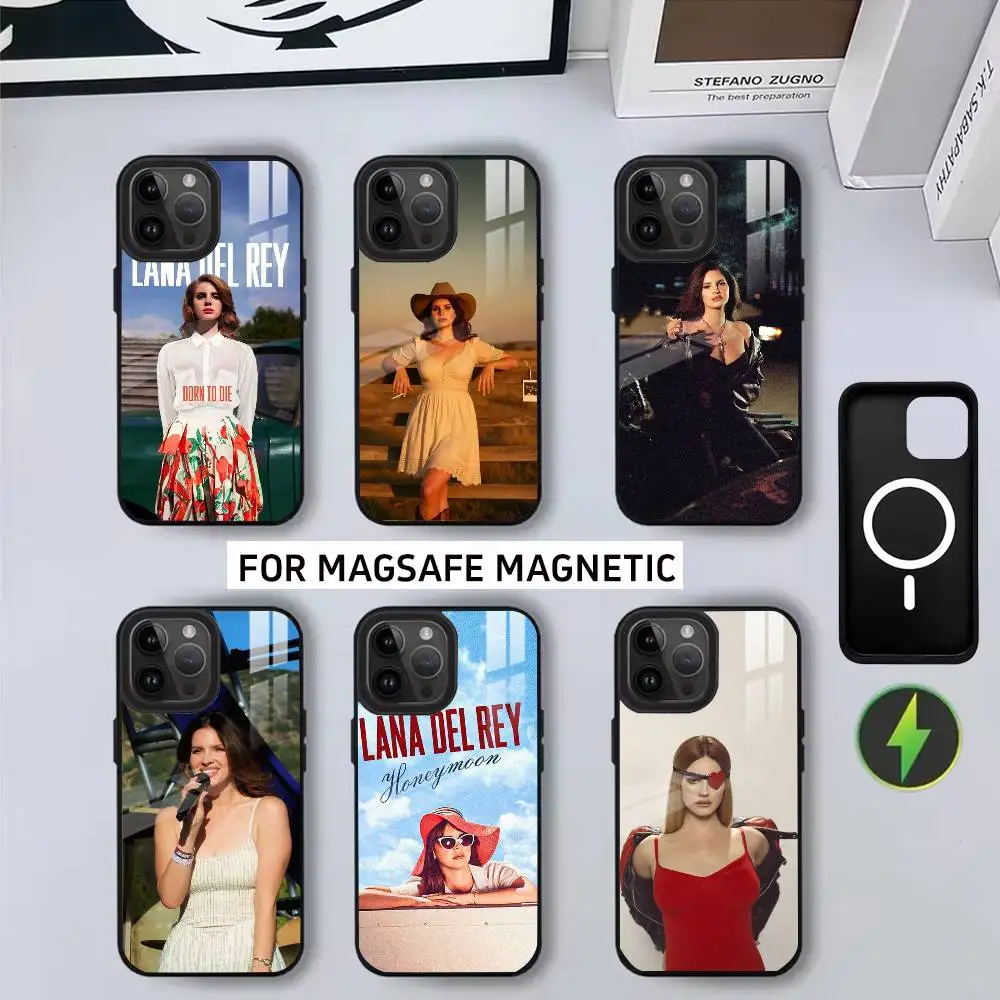 

Singer L-Lana D-Del R-ReyS beauty Phone Case For iPhone17,16,15,14,13,12,11 Plus,Pro Magnetic with Magsafe Wireless Charging