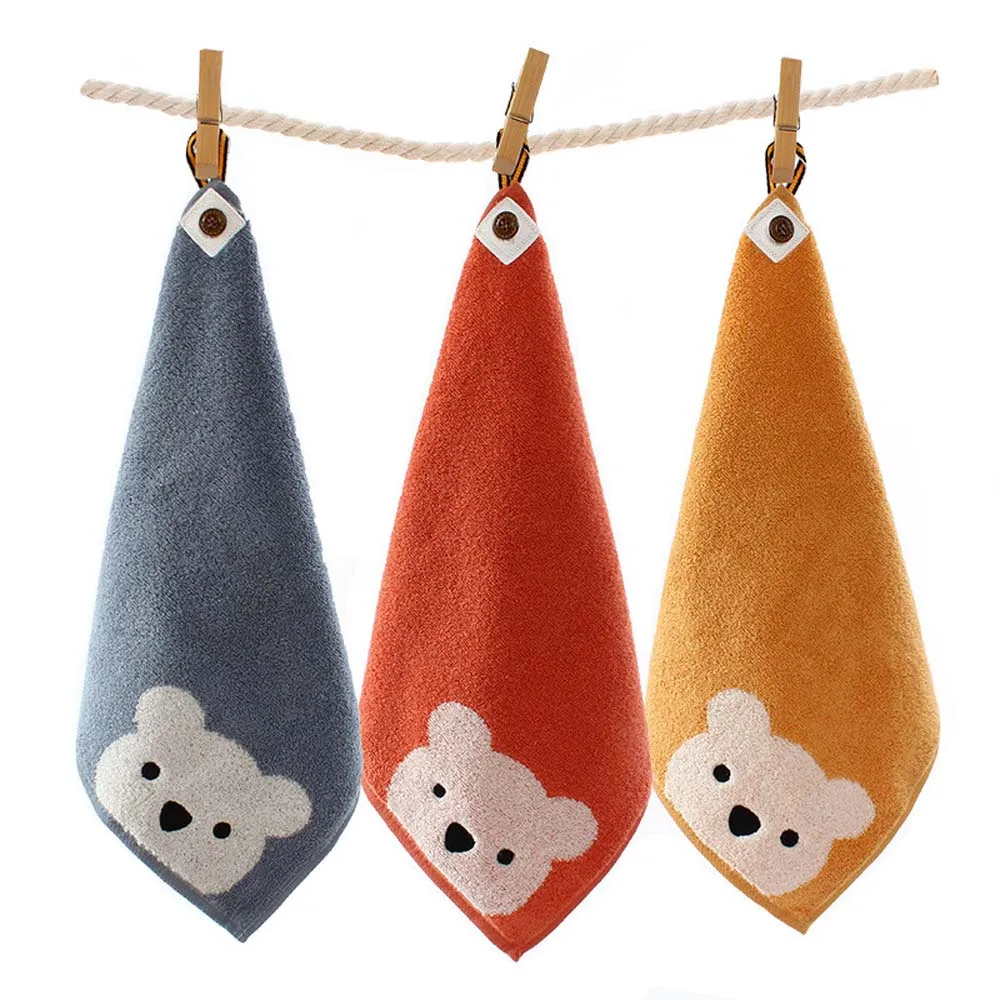 Cartoon Bear Handkerchief for Children, Confortável banho Wipe, Face Towel, Saliva Towel, Algodão Handkerchief for Baby