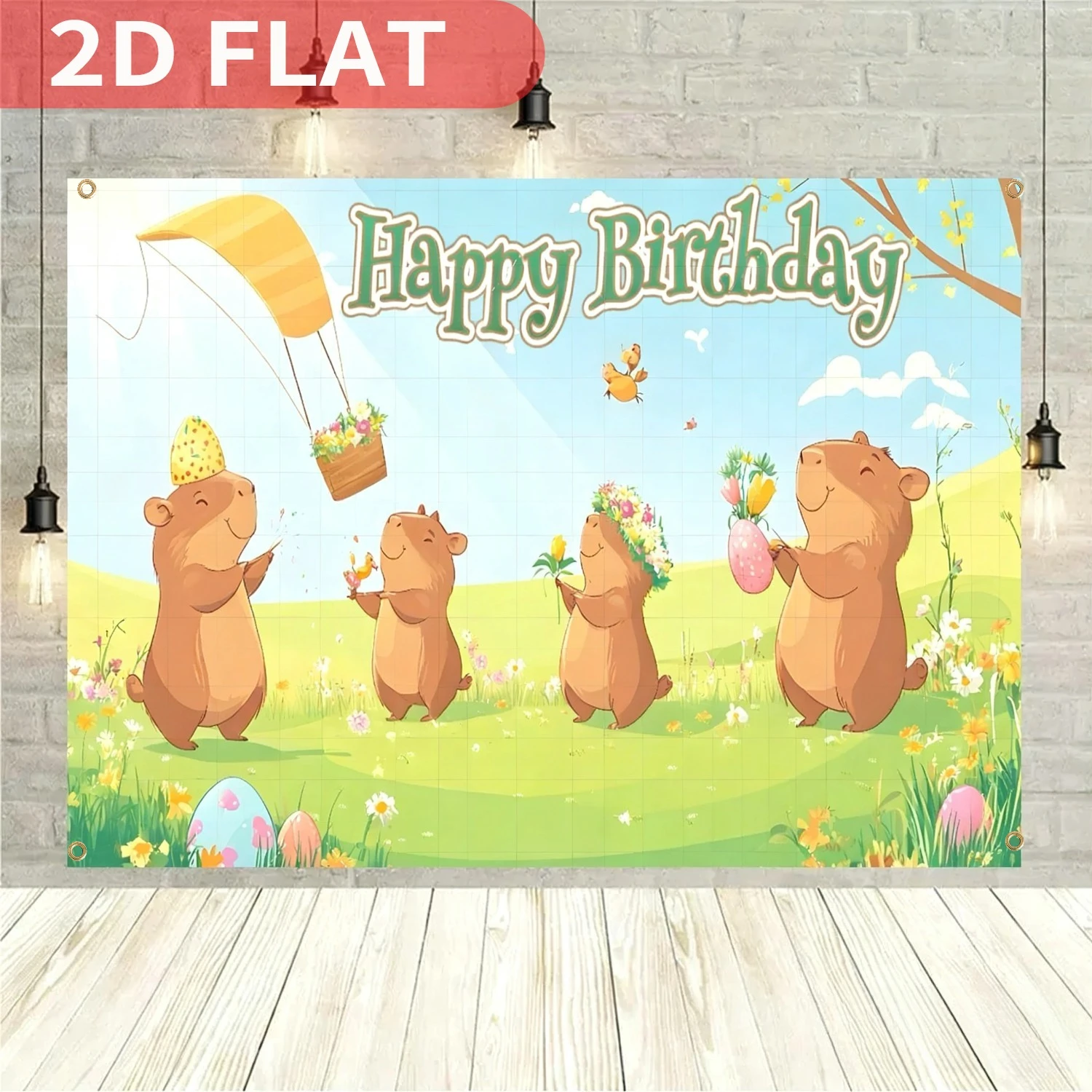 Capybara Theme Birthday party Decor, Studio background, Parties, Birthday, Backdrop Banner, Guinea Pig cake, Table Decor Props