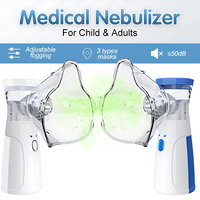 Mini Mesh Portable Nebulizer Hosehold Medical Silent Ultrasonic Inhaler Mobile Steam Device For Children Baby