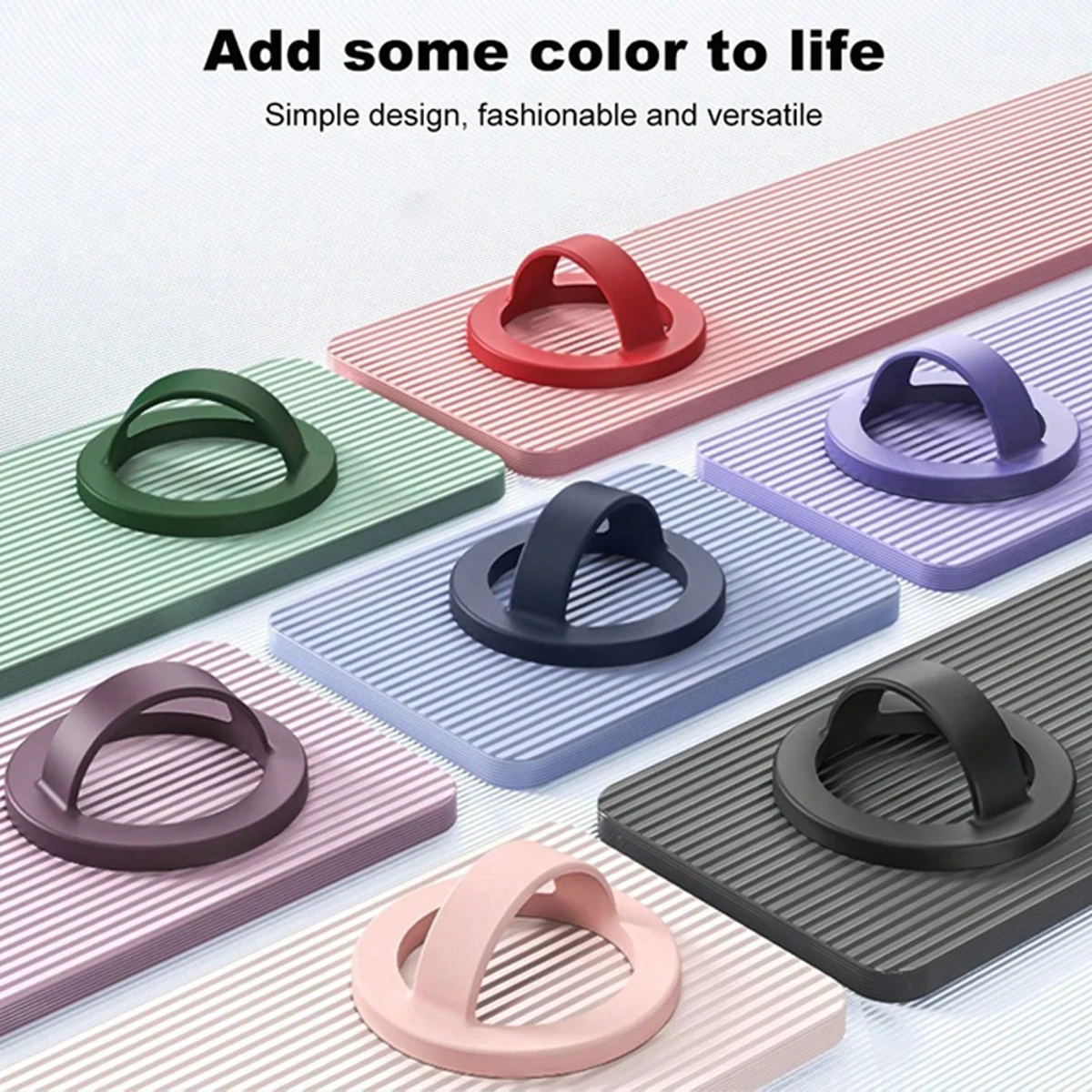 Anel magnético de silicone líquido, suporte magnético de silicone para telemóveis, adequado para todos os suportes adesivos para a parte traseira de telemóveis, fivela de anel magnético para evitar quedas e deslizamentos.