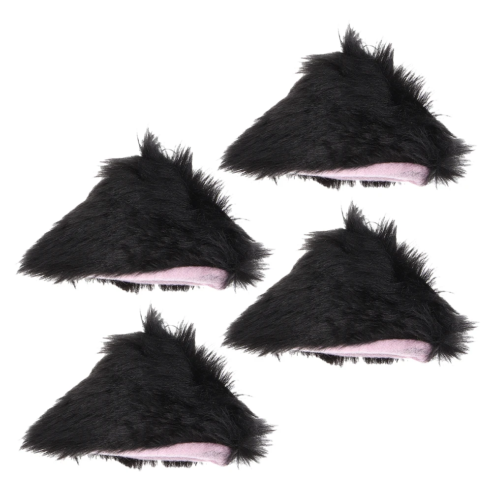 

Cute Cat Ears Decorations Motorcycle Ears Detachable Kawaii Ear Covers Universal Fit For Ski Cartoon Horns