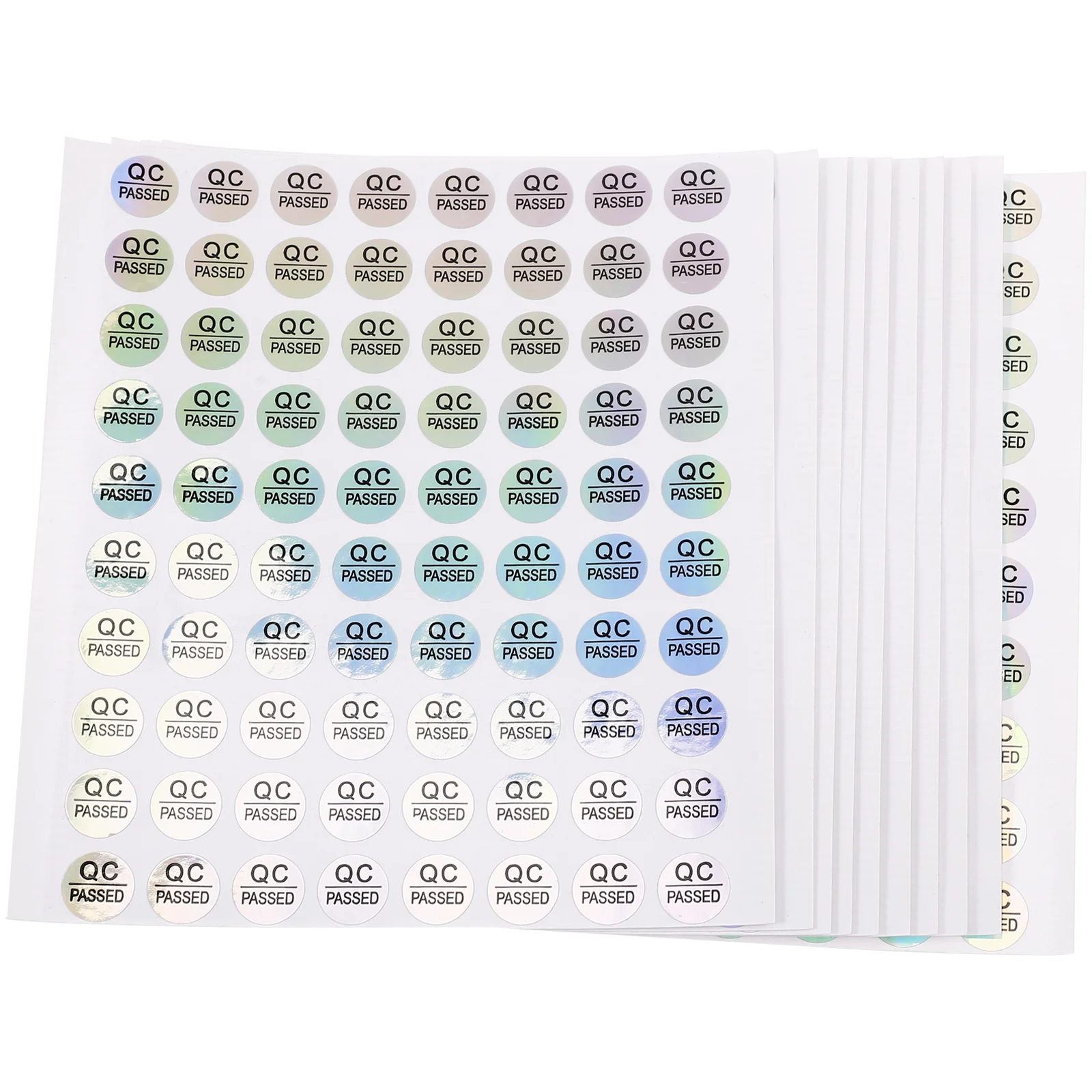 800 Pcs Passed Sticker for Quality Checking Qc Tag Inventory Stickers Applique Test Labels Nail