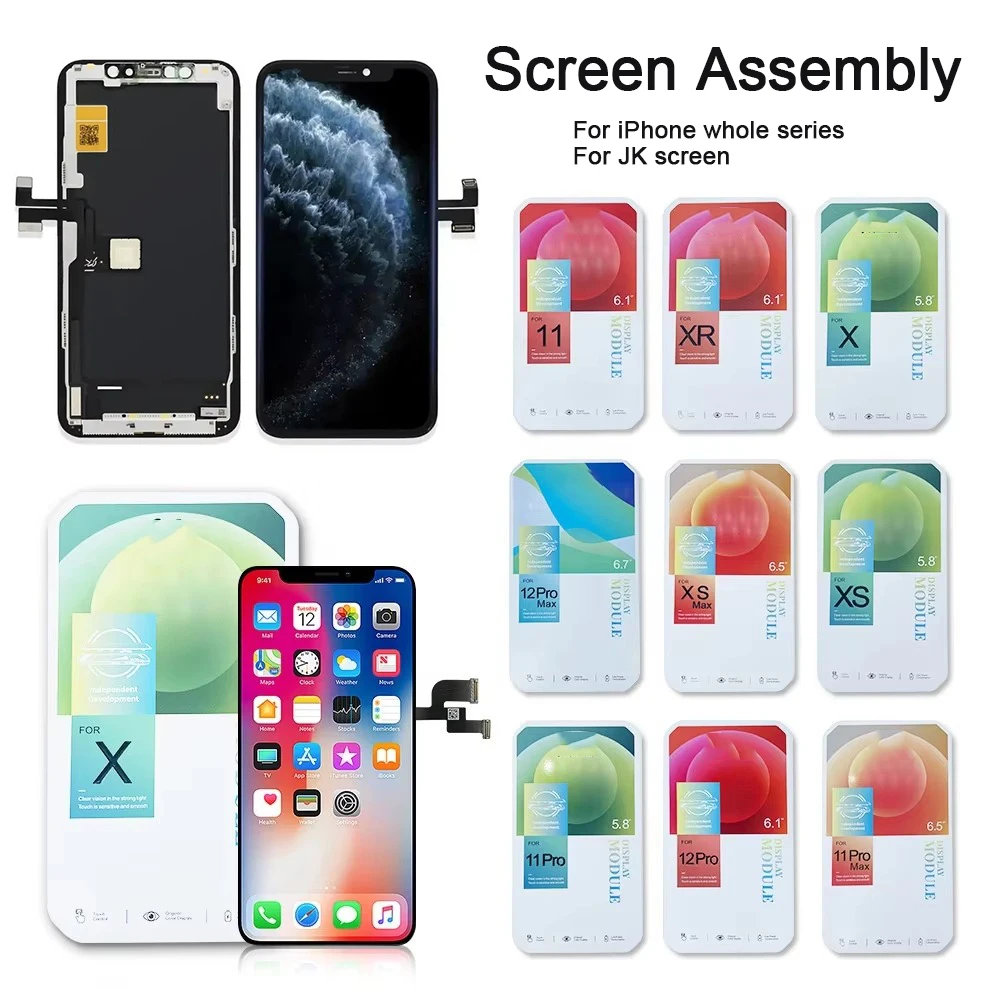 

For JK Display Screen Lcd Mobile Phone Screen Assembly for Iphone Serie Display Original TFT Replacement High Quality Lcd Screen