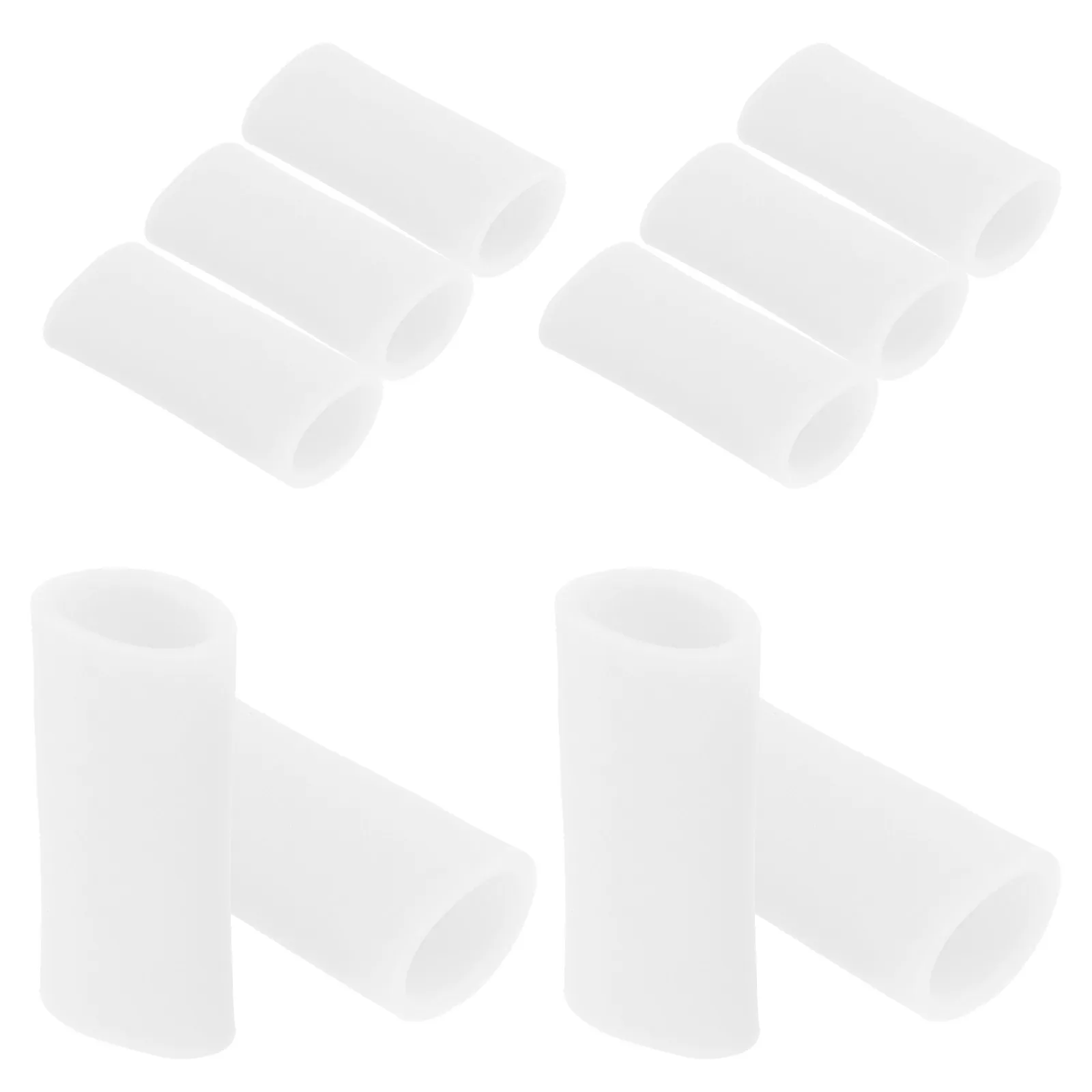 

5Pairs Professional Reusable Finger Sleeves Anti-Friction Breathable Silicone Finger Protectors for Daily Use Typing Painting