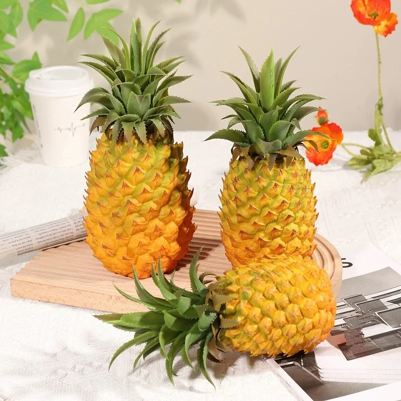 Künstliche Ananas, mittelgroß, groß, simulierte Früchte für Zuhause, Hochzeitsdekoration, gefälschte Ananas, Küche, Desktop, Wohnzimmer, Dekoration – Detail 6