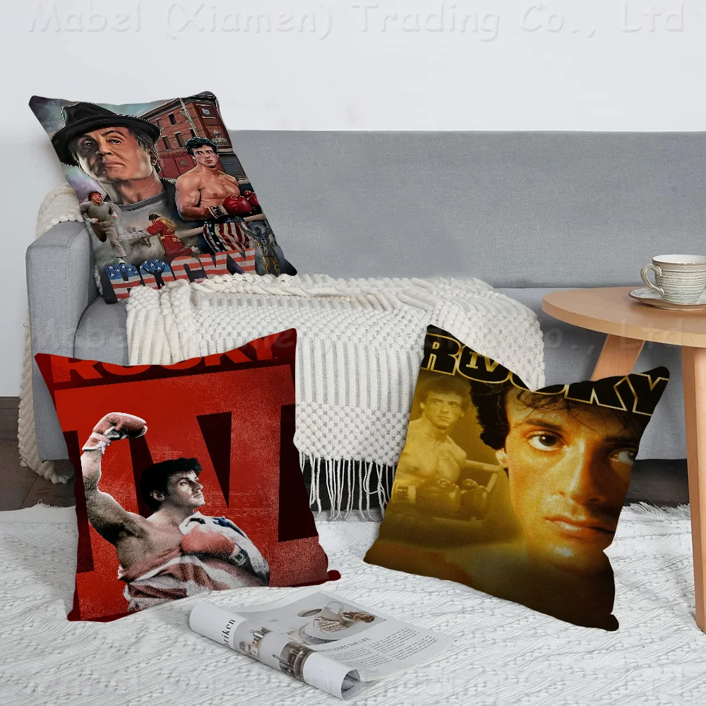 

Rocky Balboa Boxing Fitness 45*45cm Cushion Cover Pillow Cover Decor Pillowcase Home Pillowcase For Couch Pillow