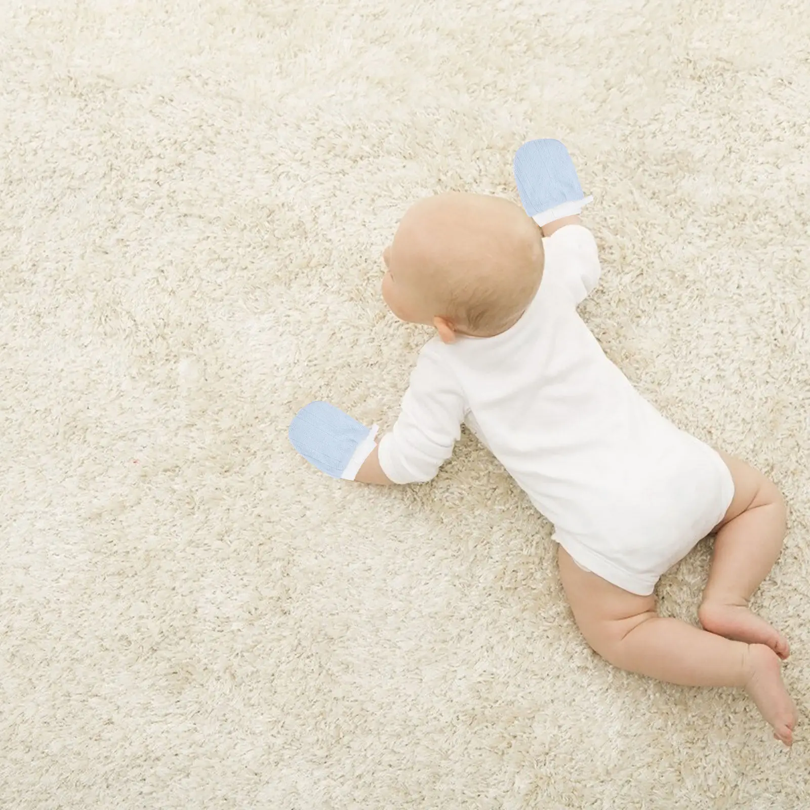 

3 пары детских варежек-митенок без зацепок, для малышей 0-6 месяцев, однотонные, дышащие, защитные, от сосания пальцев, для новорожденных