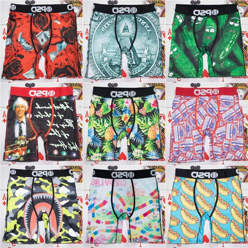 섹시한 남자 복서 속옷, 통기성 남자 복서 반바지, 언더팬츠 플러스 사이즈 패션, 프린트 남자 복서 브리프 트렁크 