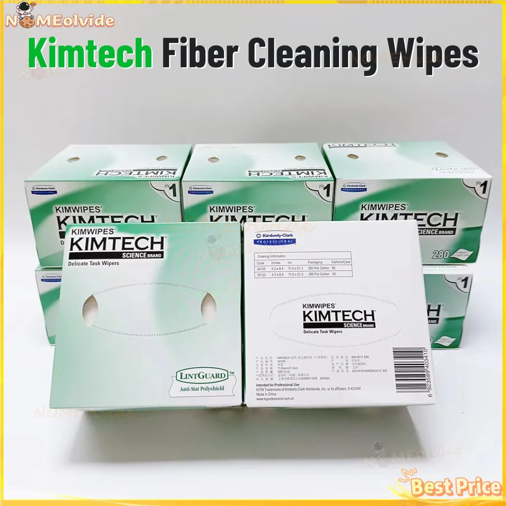 

Салфетки Kimwipes Kimperly, оптическое импортное протирочное волокно, чистящая бумага KIMTECH