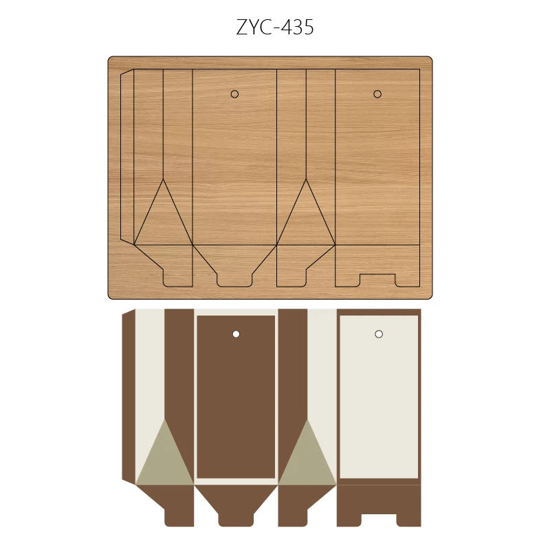 Box Wooden Cutting Mold Suitable for Die-Cutting Machines, ZYC-435