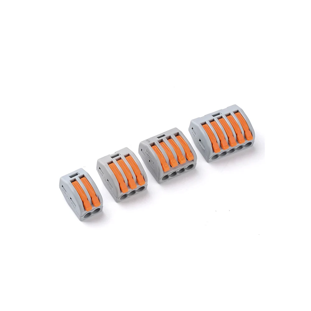 10/20 stuks Quick Push-in hendel draadconnector splitsen compacte terminal 2 3 4 5 poorten snelle en stabiele verbinding eenvoudige installatie - afbeelding 2