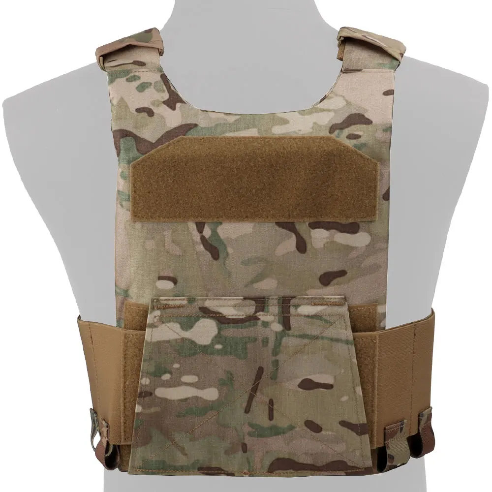 Ensemble de porte-plaques de gilet léger tactique AC-1 avec pochette élastique à Triple chargeur, sac de chasse pour stockage de bonbons, boucle de 2.5cm