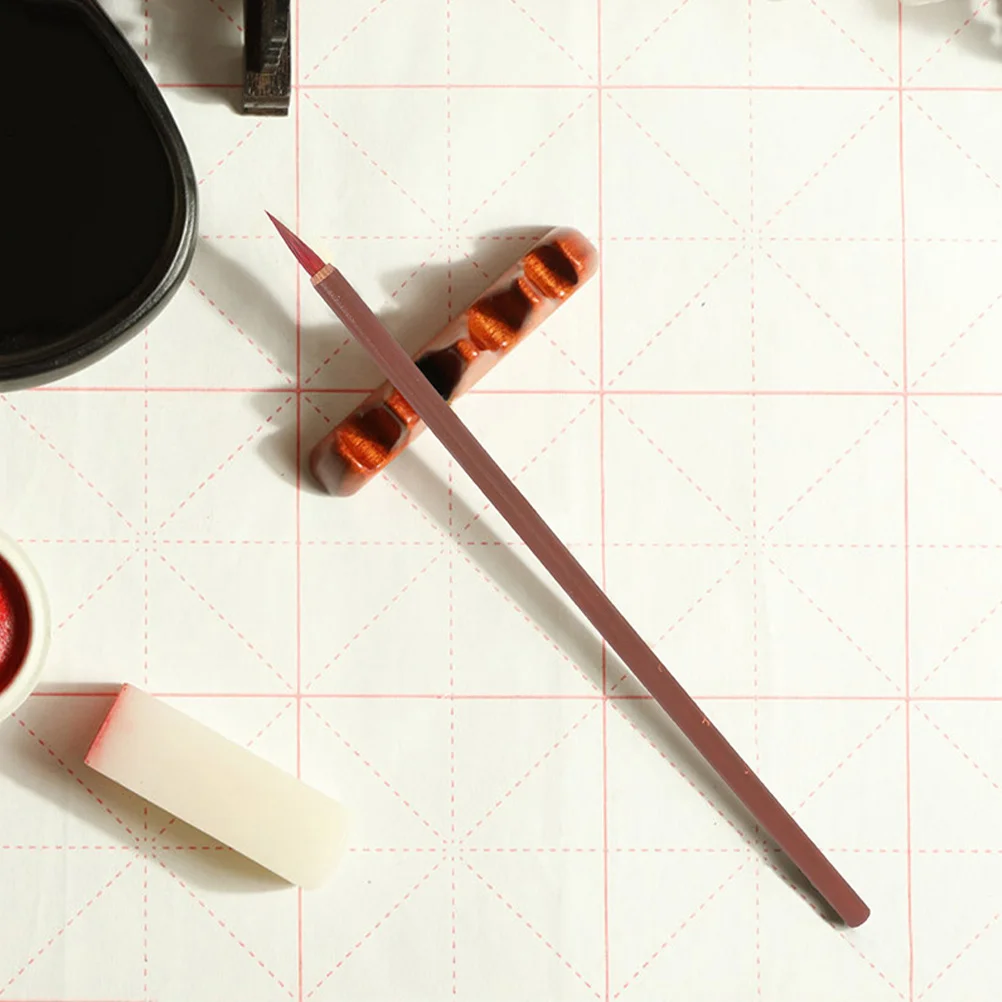 

3pcs Chinese Calligraphy Brush Small Red Painting Brush For Beginners Traditional Ink Drawing Tool Portable Art Set