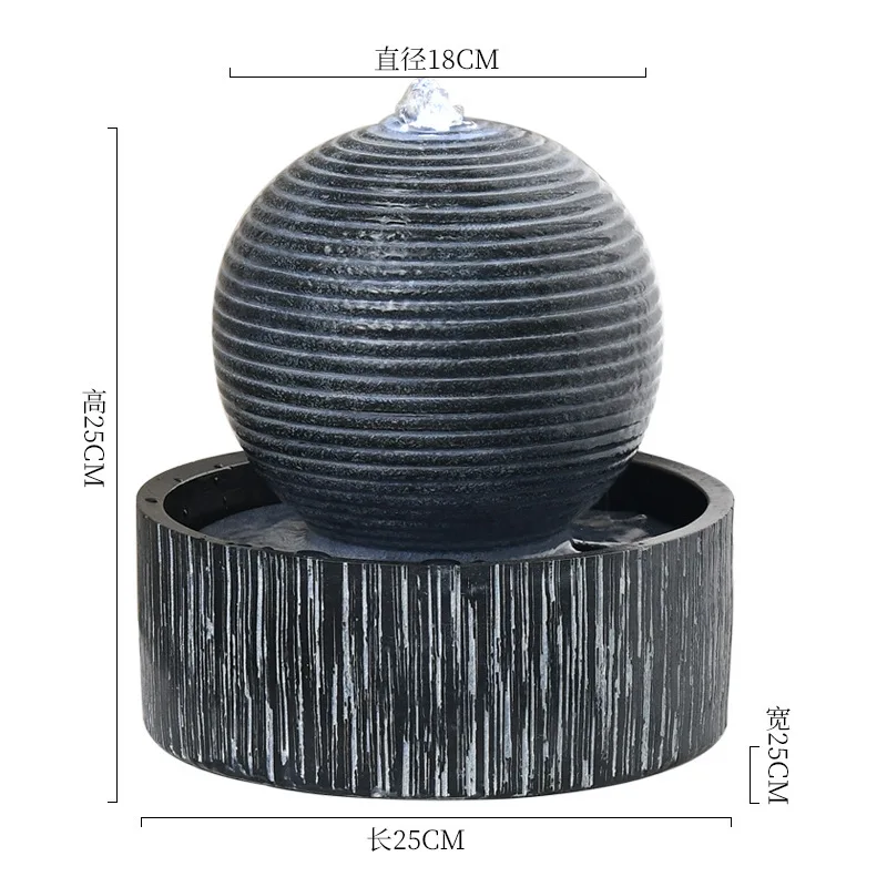 

Настольный увлажнитель для гостиной, небольшой увлажнитель для проточной воды, современный легкий роскошный офисный орнамент для циркуляционного фонтана