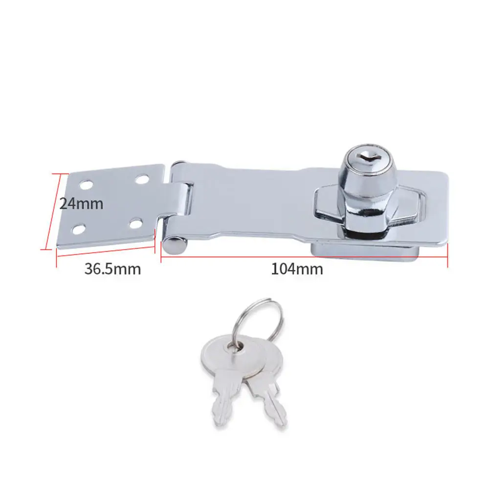 High Quility Heavy Duty Locking Hasp And Staple With Keys Padlock Cupboard Shed Garage Lock