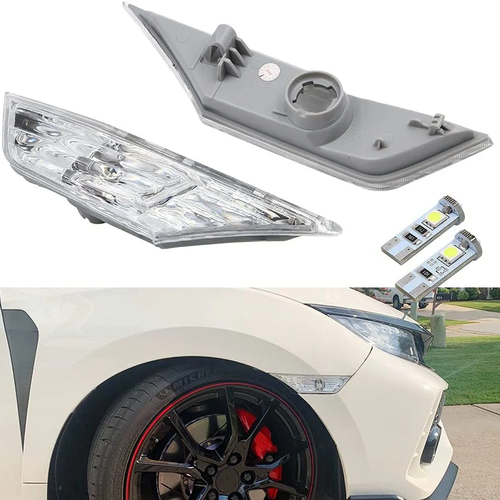 Imagem -06 - Carro Led Side Marker Turn Signal Lâmpada T10 Lâmpadas para Honda Civic 2023 2023 20232023