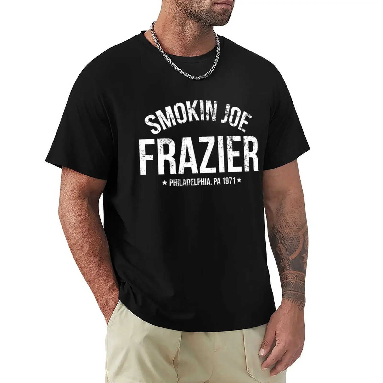 Joe Frazier T-Shirt oversized graphic tee plus size clothes t shirts for men graphic