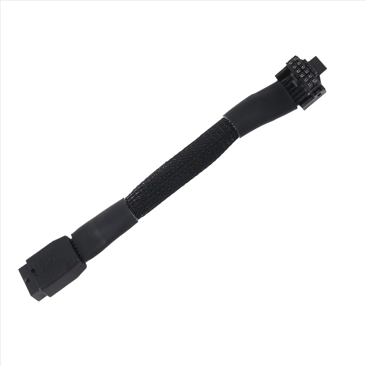 【Cable】 16Pin Video Card Elbow New Video Card 12VHPWR Straight Head Turning Head Line PCIE 5.0 Elbow Line 12+4P 90 Degree(B)