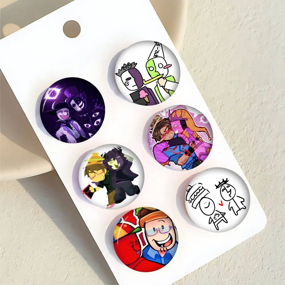 Noli und 007n7 Fanart Anime Anime Button Pin Handgefertigte Brosche für Kleidung Cartoon-Abzeichen Rucksack-Dekoration Schmuck-Accessoires