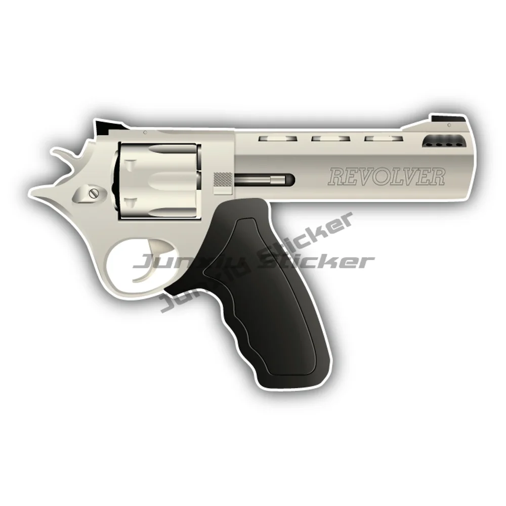 

Personality Suicide Revolver Sticker Car Bumper Decal Parts Exterior W205 Decals Front Bumper Sticker Gen Z Funny Skeleton Decor