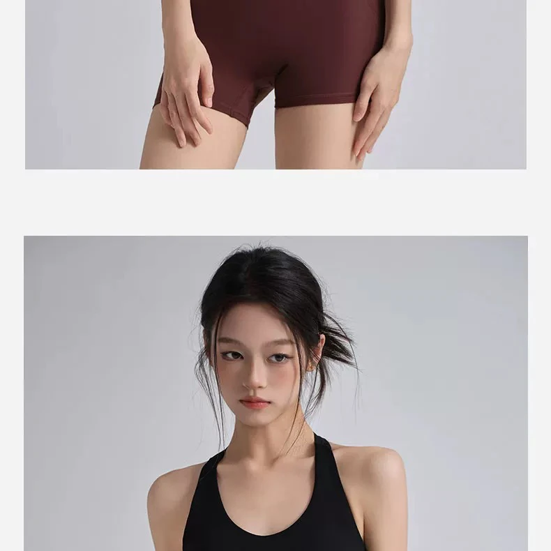 Nahtloser Sport-BH für Damen mit festem Brustpolster, stoßfest, für hochintensives Pilates-Training, Yoga, schöner Fitness-BH-Anzug – Detail 7