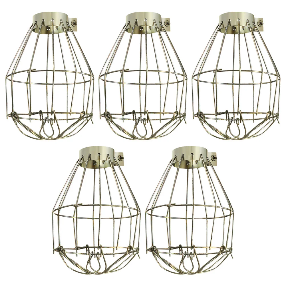 

5 Pcs Lampshade Guard Reptile Anti-scald Ceramic Wire Protector Heating Ceiling Frame Light Bulbs