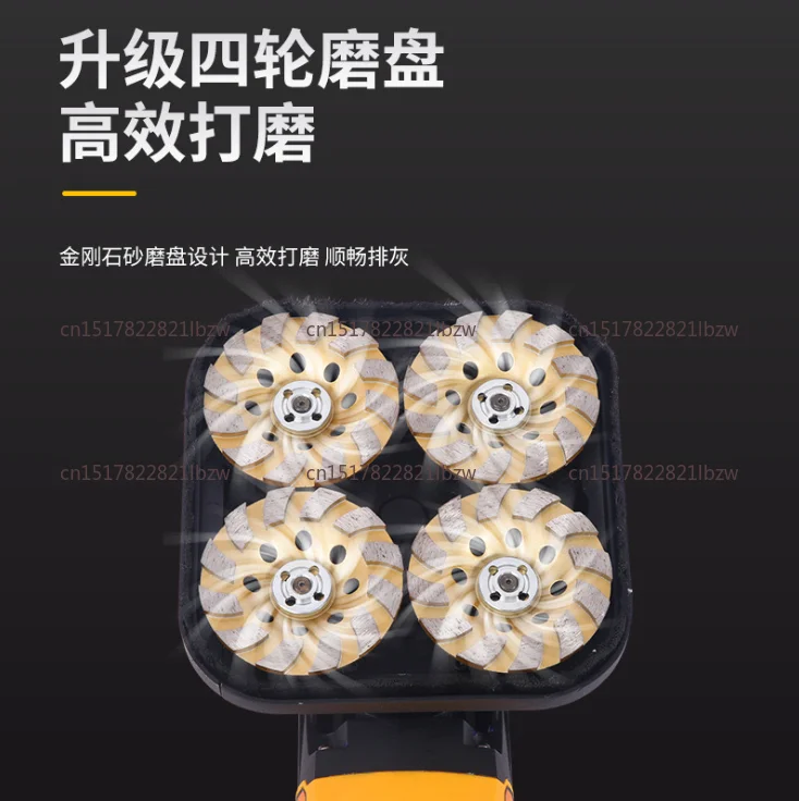 Handheld Rough Grinder with Extension Pole Wall Plasterer Spatula Cement Wall Concrete Floor Rough Grinder