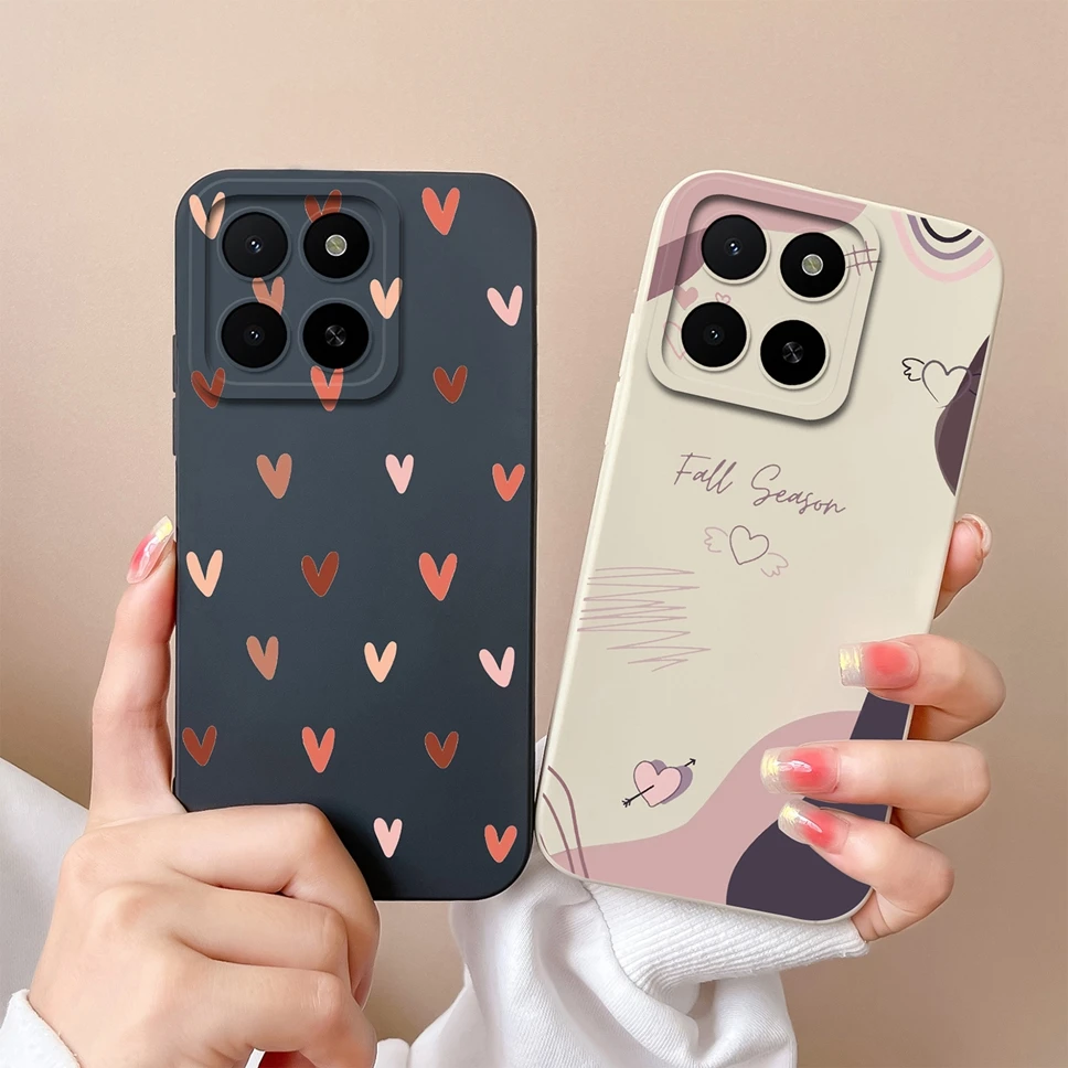 For Honor X5b Plus X5B 4G Phone Case Cute Dinosaur Camera Protection Soft Silicone Shell Back Cover For Honor X5b+ X 5B Fundas