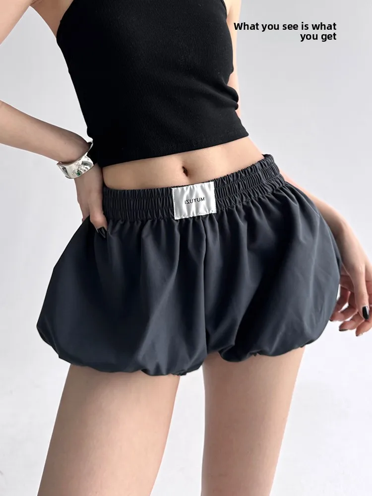 ハイウエスト ランタンパンツ レディース ストリート スリムフィット カジュアル アメリカン ファッション 花柄 コットンブレンド オーツ