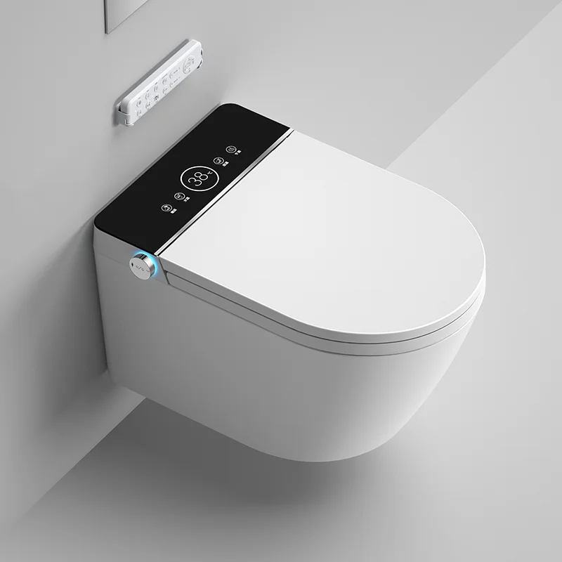 

DUTRIEUXElectric Western Wc Foot Feel Flush Умный унитаз Керамический интеллектуальный настенный умный унитаз-биде