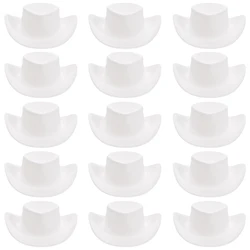 Hat Hats Mini Party Cowgirl Crafts Miniature Tiny Decorations Plastic Western Accessories Top Pink Black Model Little