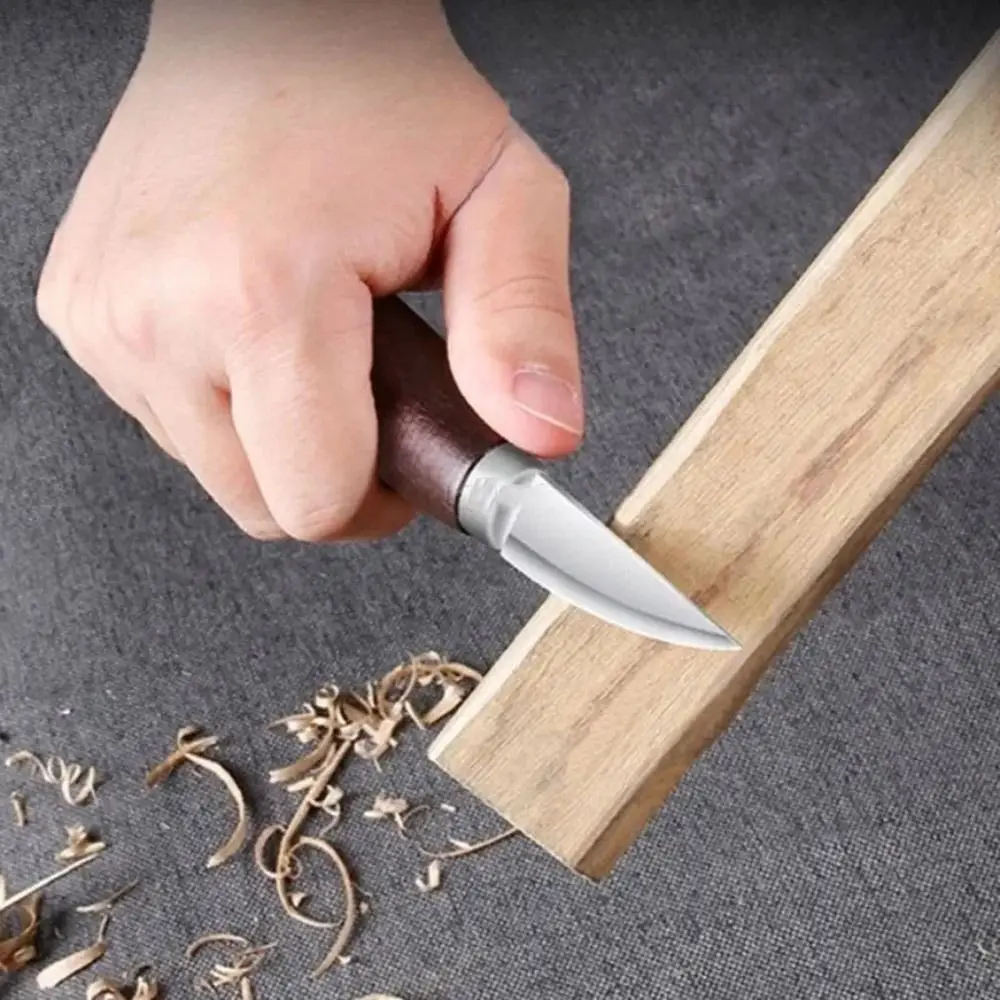 4 قطعة طقم أدوات نحت الخشب إزميل النجارة القاطع أداة اليد مجموعة الخشب نحت سكين DIY تقشير نحت الخشب