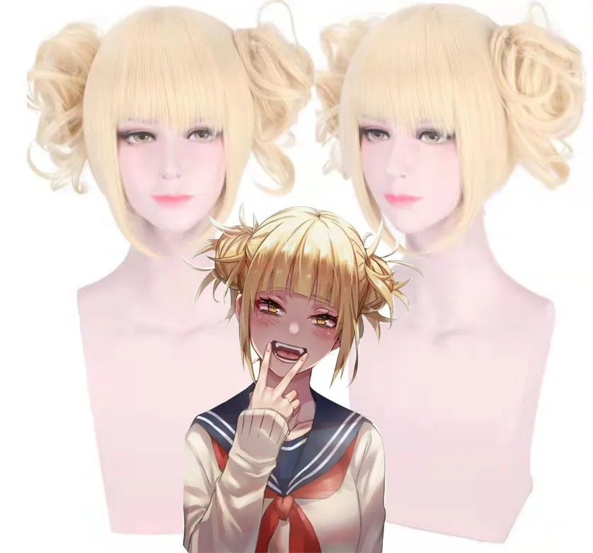 Anime My Hero Academia Himiko Toga Cosplay Costume JK Uniform Skirts Sweater Coat Wig High School Girls Dress Haiioween Party view 6