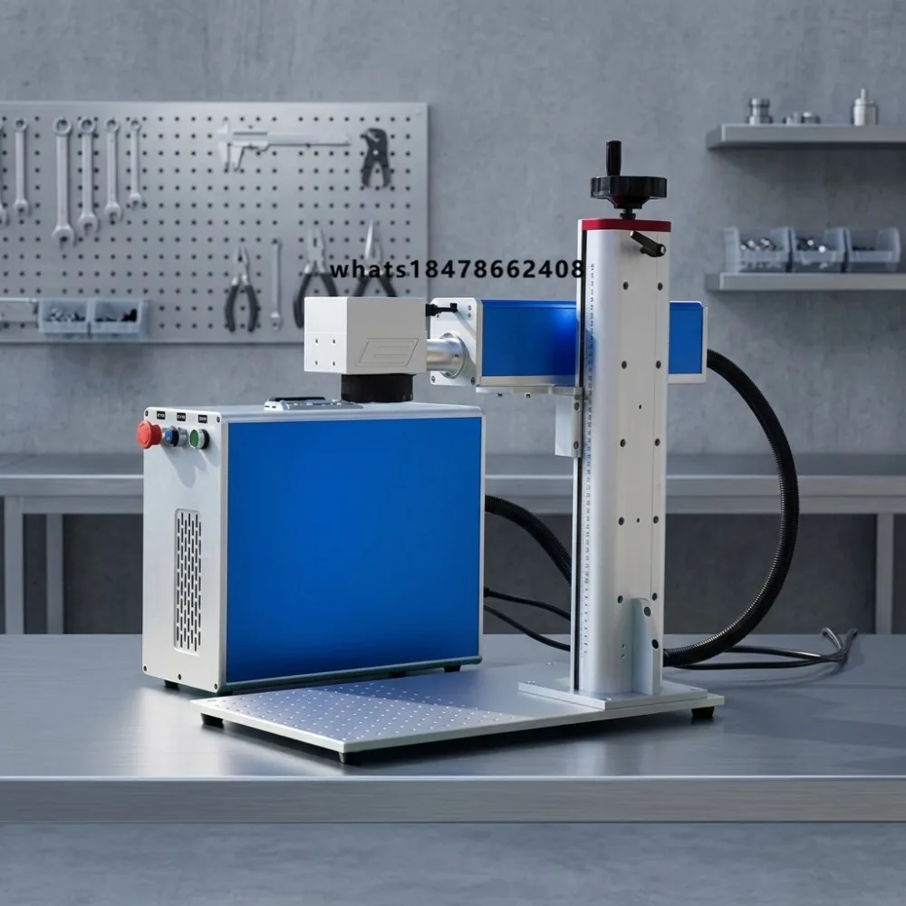 20W/30W/60W/100w Galvo Fiber Engraver High-Accuracy Air-Cooled Metal Marking Machine with EZCAD Software