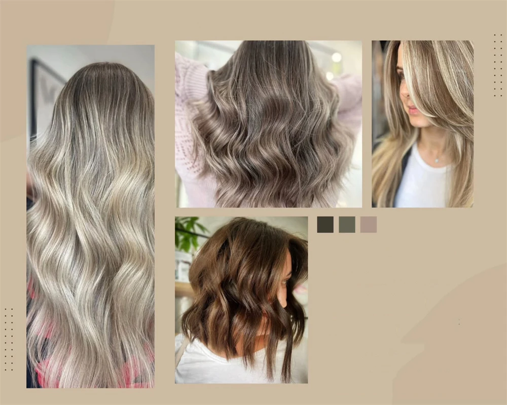 16Inch Natural Wave Hair Premium Synthetic Lace Front Wig for Women Light Blonde Highlights Wig Easy to Wear Daily Cosplay Wig