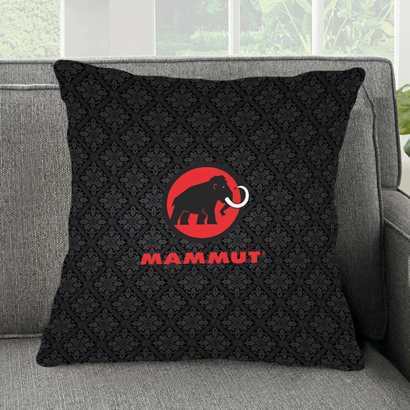 Neue Kissen bezug Bettwäsche bequeme quadratische Kissen Sofa Mammut Outdoor Sport Marke Logo Gezeiten Mode Kissen bezug Wohnkultur 40x40