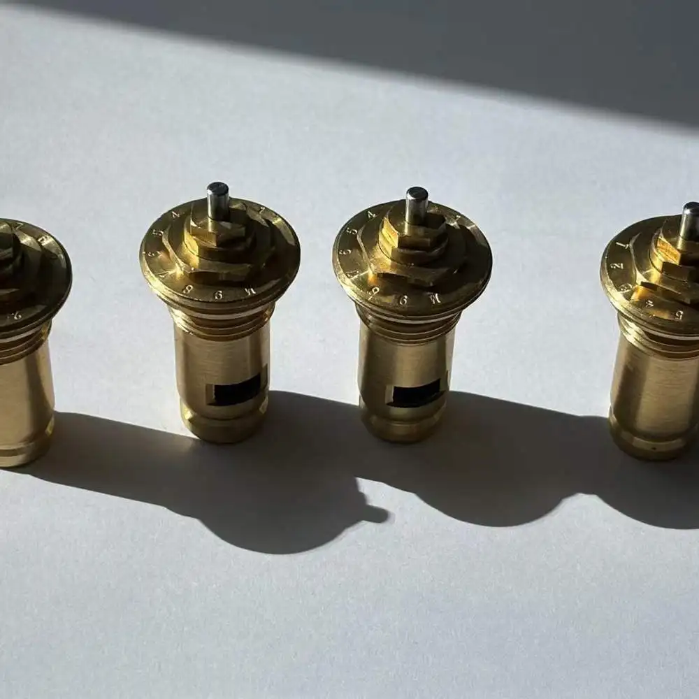 Radiator Valve Insert M30x1.5 Thread 1 2 Inch Brass Thermostatic Head Replacement Heating Flow Control Fitting Protective Cap