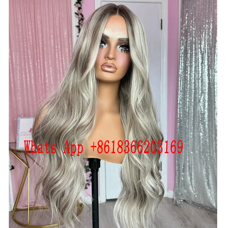 

Natural Strsight Wavy Human Hair 13x6 Lace Front Wigs for Black Women with Baby Hair Glueless Highlight Warm Blonde Full Lace