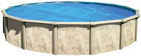 21' Standard Blue Round Solar Pool Cover 8 Mil | For Solar Heating Above Ground Pools and Inground Pools