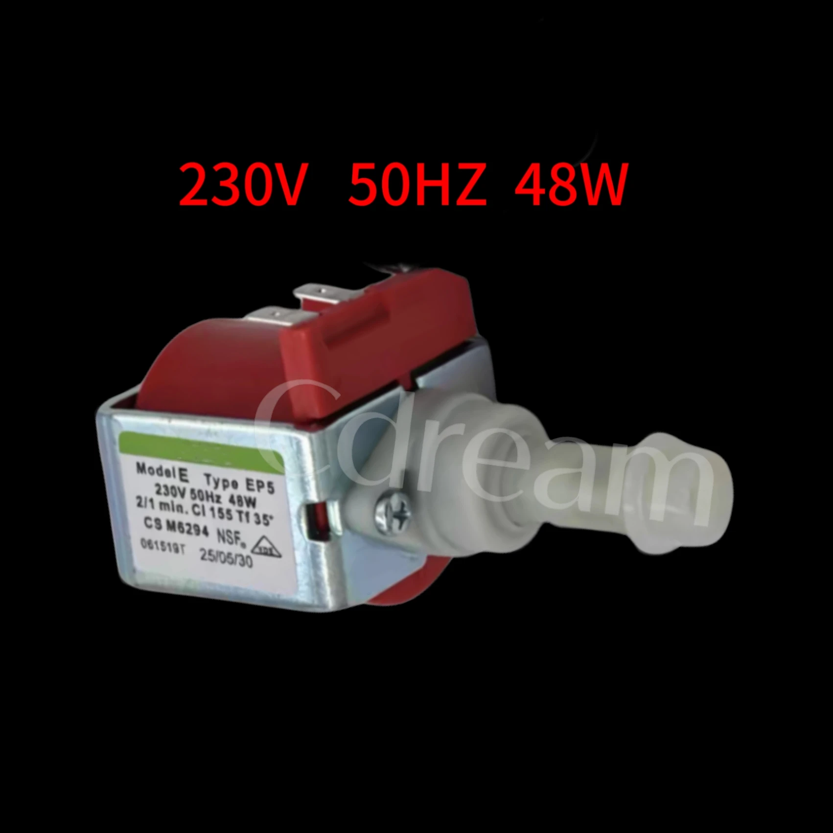 fit for Ulka EP5 48W 230V Water Pump Suitable for Bauknecht 481236018581 DeLonghi 5132106900 422245945091Fully Automatic Coffee