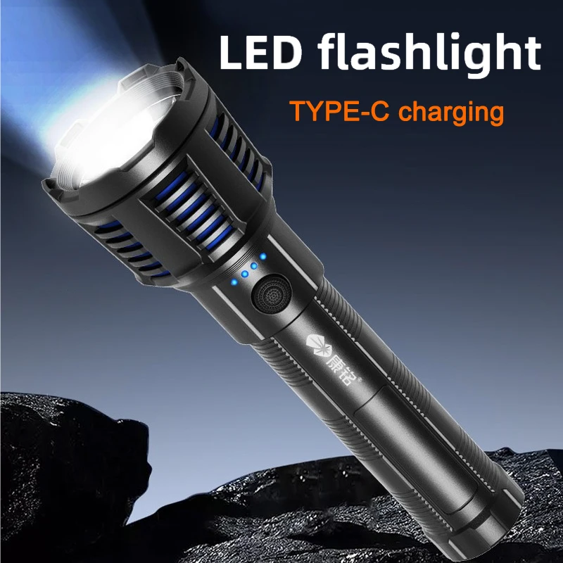 

Rechargeable led Mini Strong Light Flashlight USB Chargeable Small Portable Ultra Bright Long-range Outdoor Household Led