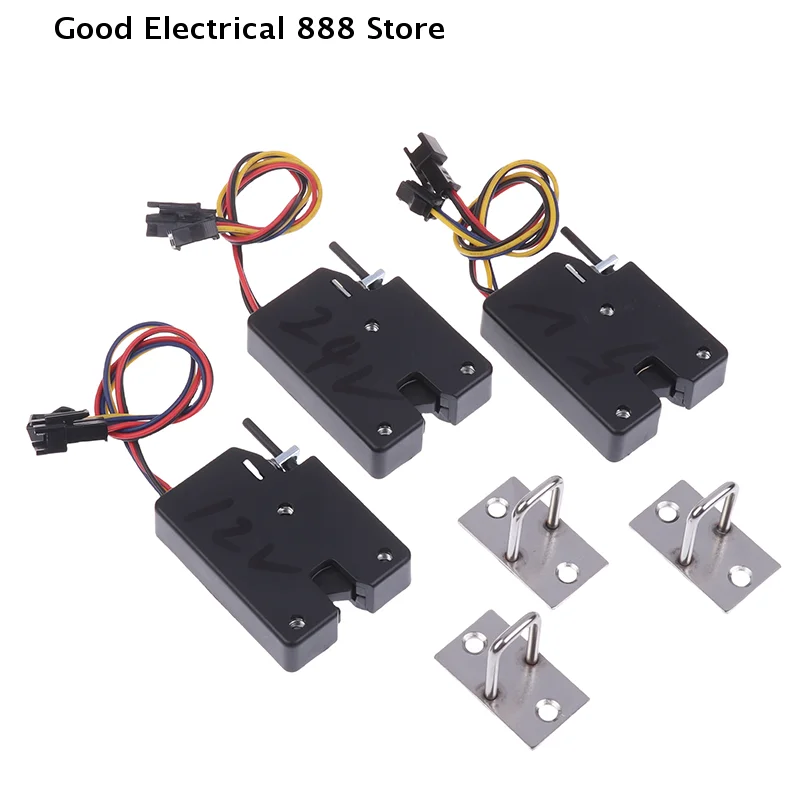 【GE】DC 5V 12V 24V Mini Small Electric Control Cabinet Door Lock Cabinet Lock Locker Drawer Lock Electronic Lock Access Control