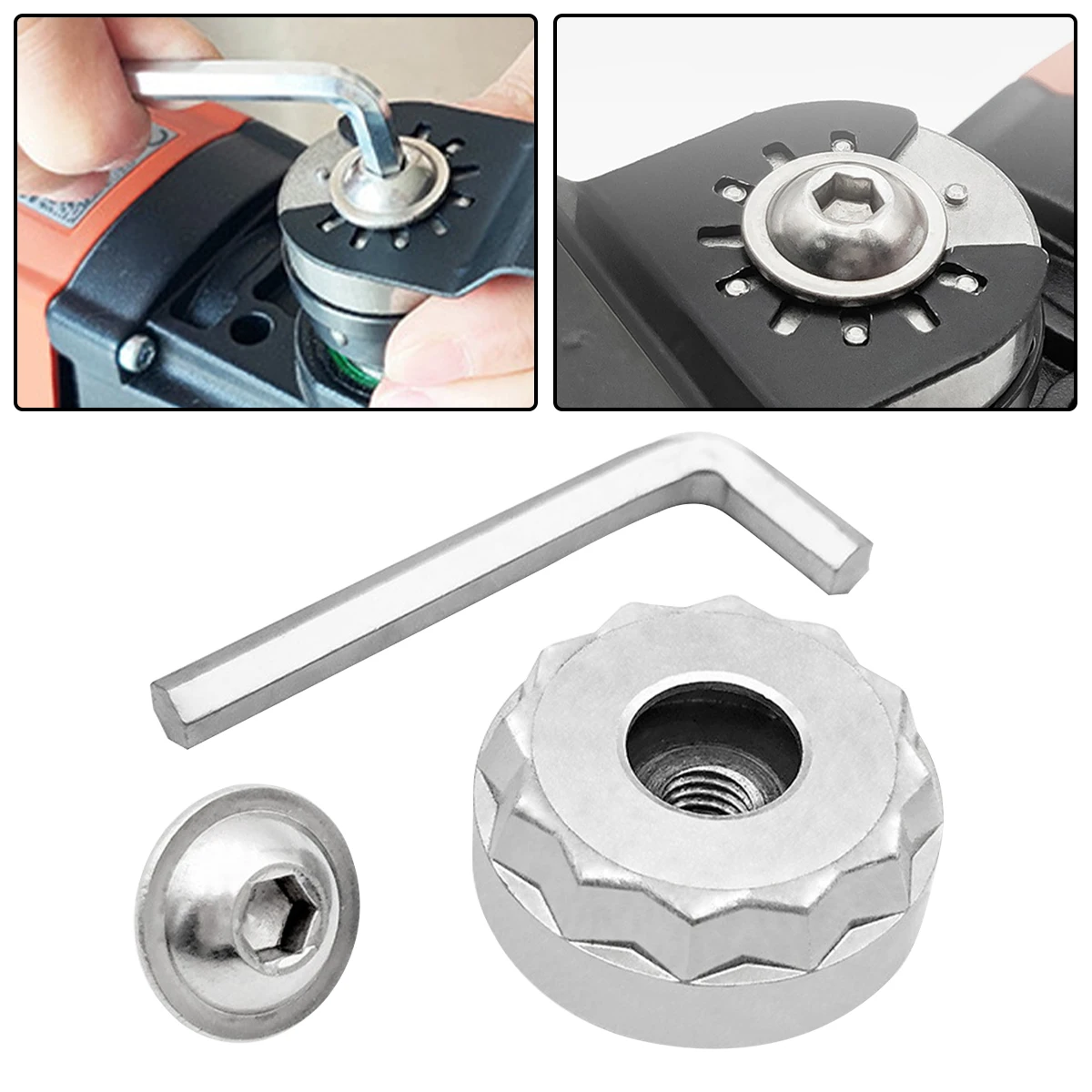 

1 Pcs Carbon Steel Oscillating Saw Blade Adapter Converter Kit for Most Oscillating Saw-Blade